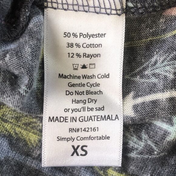 Lularoe Randy Women’s 3/4 Sleeve Raglan Tee Gray/charcoal Colorful Arrows NWT - Picture 11 of 13